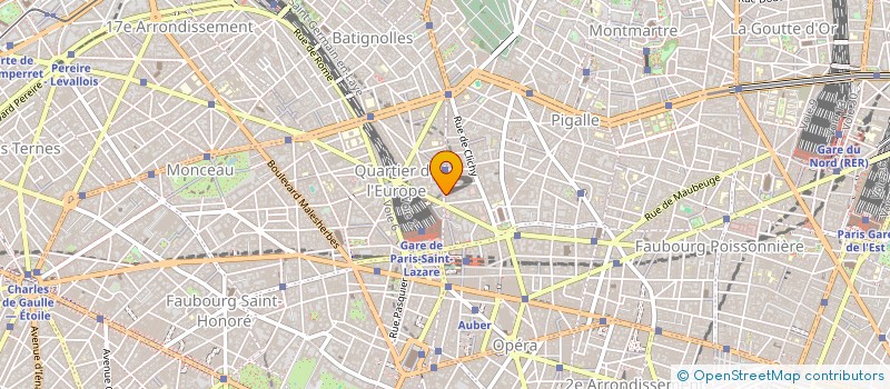 localisation de l'entreprise ASS GESTION CENTRE MEDICAL EUROPE ANNEXE  PARIS