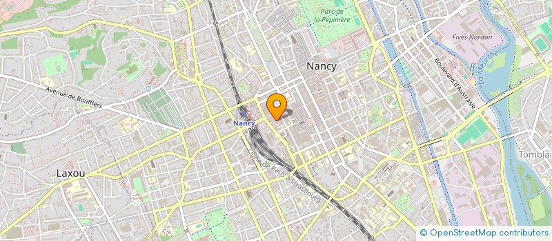 localisation de l'entreprise ASS GESTION CENTRE VACANCE POSTE TELECOM  NANCY