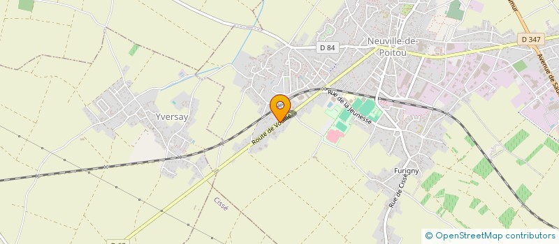 localisation de l'entreprise ASS GESTION CENTRE VACANCES DE L'AMELIE  NEUVILLE-DE-POITOU