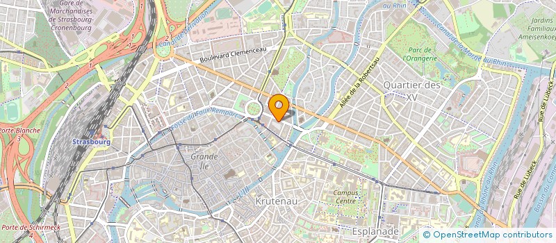 localisation de l'entreprise ASS GESTION CENTRES VACANCES PTT à STRASBOURG