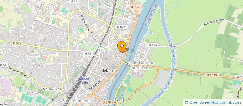 localisation de l'entreprise ASS GESTION CHALET DE LAMOURA à MACON