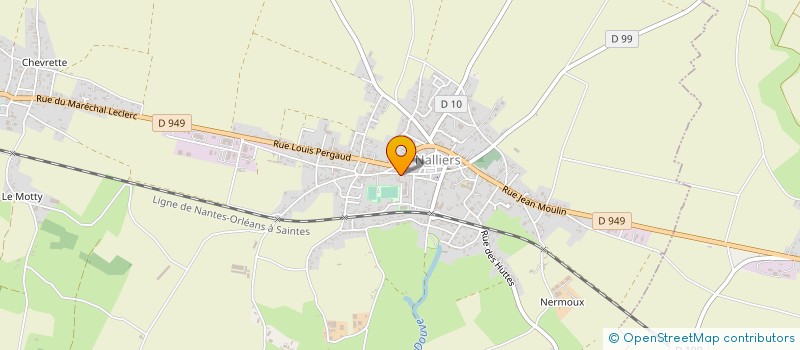 localisation de l'entreprise ASS GESTION COMPLEXE SPORTIF SOCIO CULTU à NALLIERS