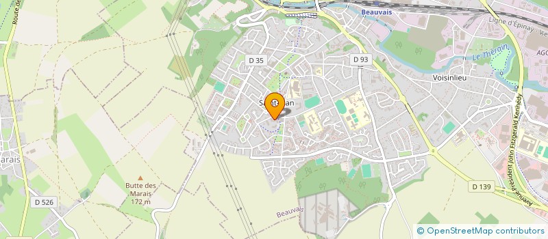 localisation de l'entreprise ASS GESTION COORDINAT ZEP ST JEAN  BEAUVAIS