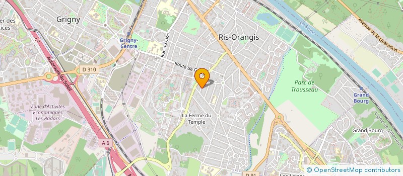 localisation de l'entreprise ASS GESTION COORDINATION CLUBS RETRAITES PERSONNES AGEES à RIS-ORANGIS