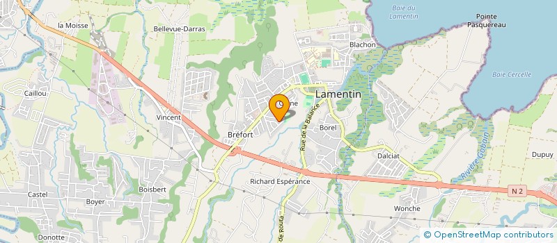 localisation de l'entreprise ASS GESTION CRECHE LES PETITES GRAINES  LAMENTIN