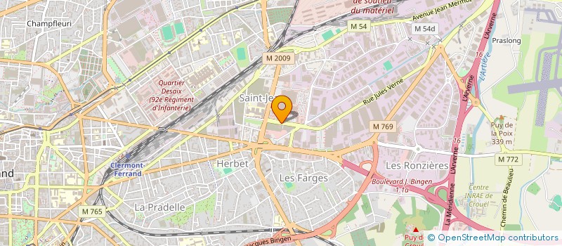 localisation de l'entreprise ASS GESTION CTRE FORMATION APPRENTIS  CLERMONT-FERRAND