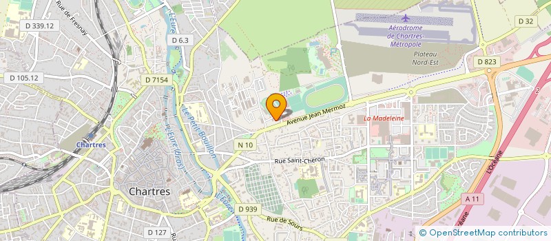 localisation de l'entreprise ASS GESTION CTRE REG JEUNESSE SPORT à CHARTRES