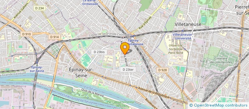 localisation de l'entreprise ASS GESTION CTRE SOCIO CULTUREL PRESLES à EPINAY-SUR-SEINE