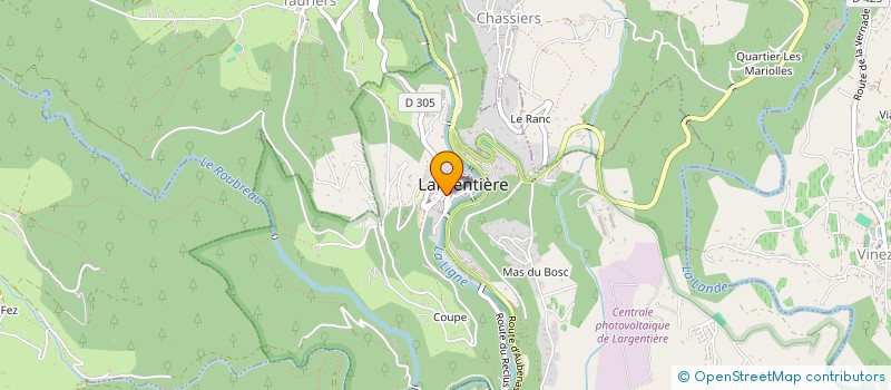 localisation de l'entreprise ASS GESTION CTRE SOCIOCULTUR LARGENTIERE à LARGENTIERE