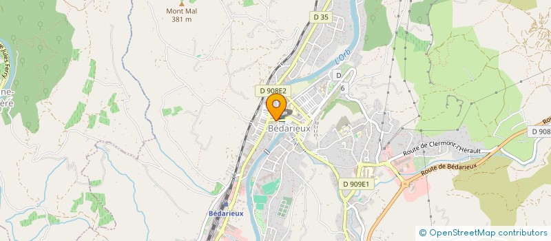 localisation de l'entreprise ASS GESTION DE L'ESPACE 10 à BEDARIEUX