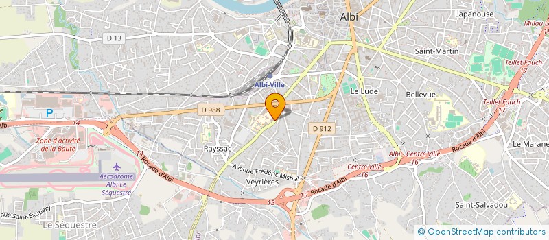 localisation de l'entreprise ASS GESTION DE LA CAFETERIA DU CENTRE à ALBI