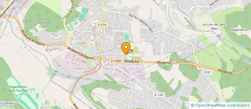 localisation de l'entreprise ASS GESTION DES CLASSES D ENVIRONNEMENT ET PATRIMOINE DE L ENSEIGNEMENT ADAPTE DU SECOND DEGRE DE CHARENTE à PUYMOYEN