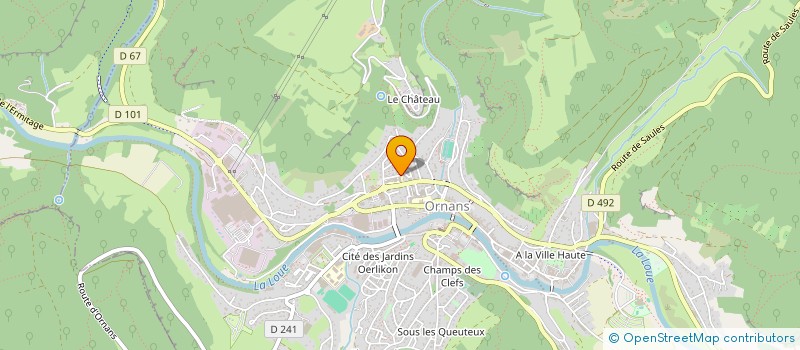 localisation de l'entreprise ASS GESTION DES ECOLES PRIVEES  ORNANS