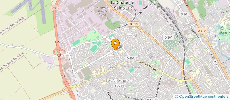 localisation de l'entreprise ASS GESTION DES ETABLISSEMENTS SOCIAUX à LA CHAPELLE-SAINT-LUC