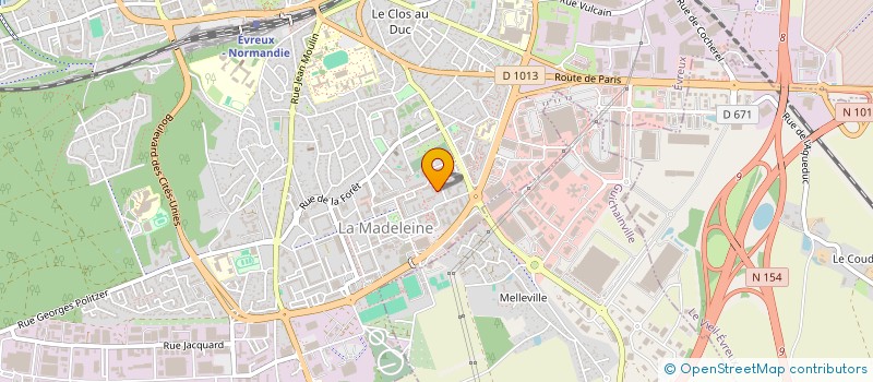 localisation de l'entreprise ASS GESTION DES FONDS FINANCIERS CODERPA à EVREUX