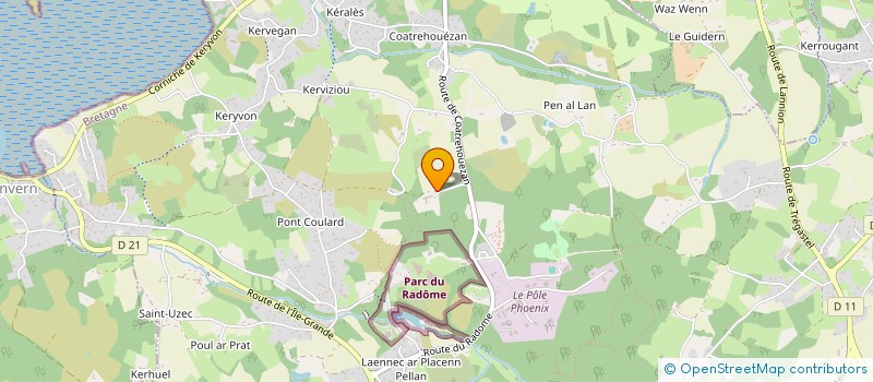 localisation de l'entreprise ASS GESTION DU CENTRE DE LOISIRS  PLEUMEUR-BODOU