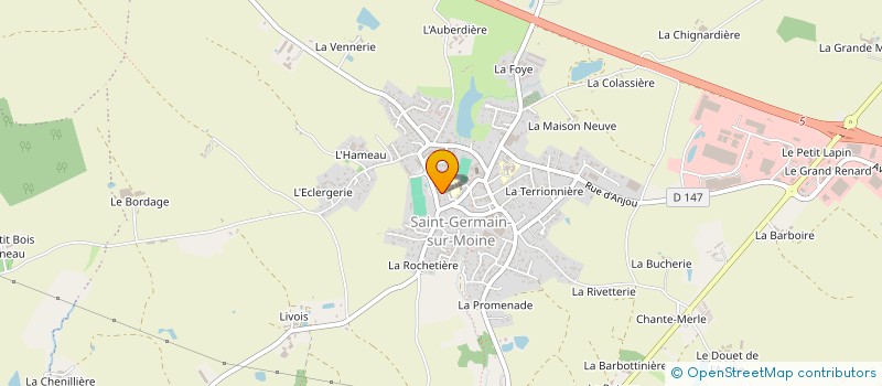 localisation de l'entreprise ASS GESTION DU RESTAURANT SCOLAIRE à SEVREMOINE