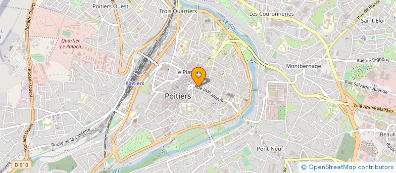 localisation de l'entreprise ASS GESTION EC SUPER COMMER ADMIN ENTREP à POITIERS