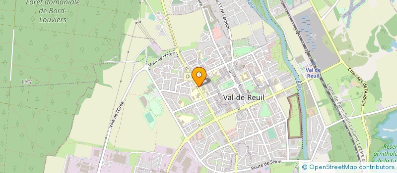 localisation de l'entreprise ASS GESTION ECOLE CERFS-VOLANTS  VAL-DE-REUIL