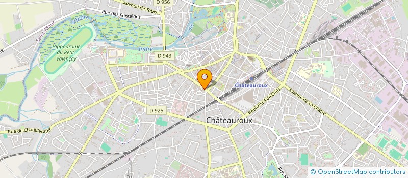 localisation de l'entreprise ASS GESTION ESPACES CULTURELS EQUINOXE à CHATEAUROUX