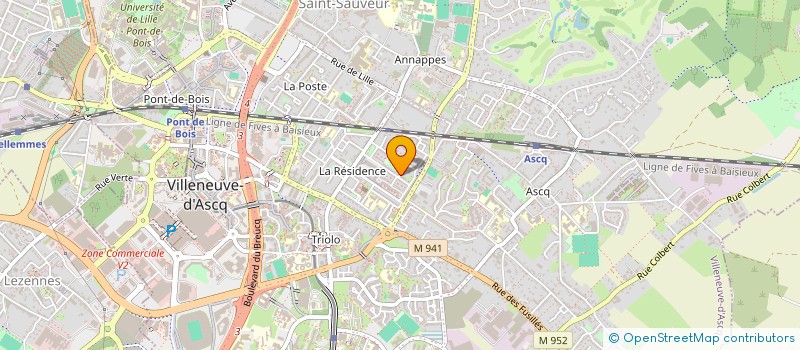 localisation de l'entreprise ASS GESTION ET ANIMATION DU VESSPA à VILLENEUVE-D'ASCQ