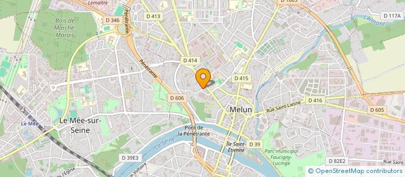 localisation de l'entreprise ASS GESTION ETS TRAVAIL HANDIC  MELUN