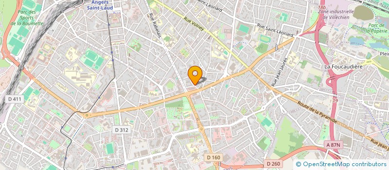 localisation de l'entreprise ASS GESTION FORMATION AUDIT à ANGERS