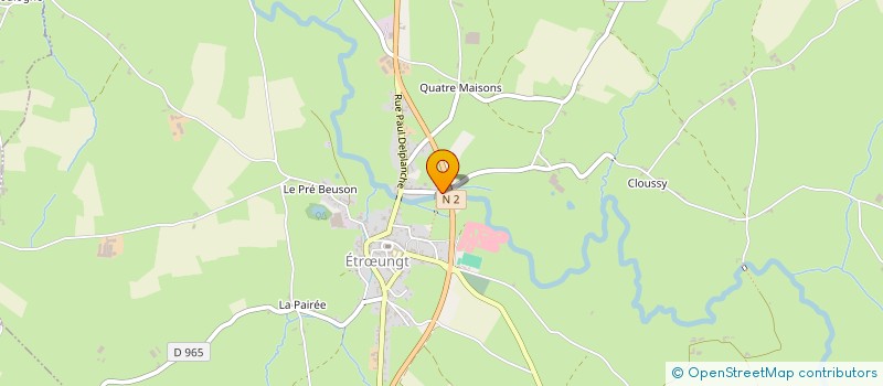 localisation de l'entreprise ASS GESTION GITE D ETROEUNGT  ETRUNGT