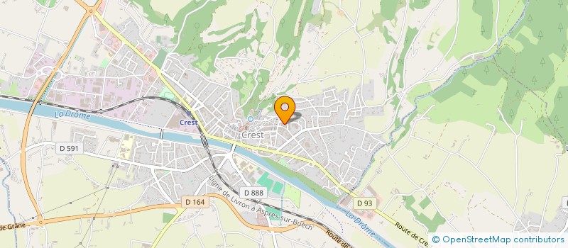 localisation de l'entreprise ASS GESTION HALTE-GARDERIE à CREST