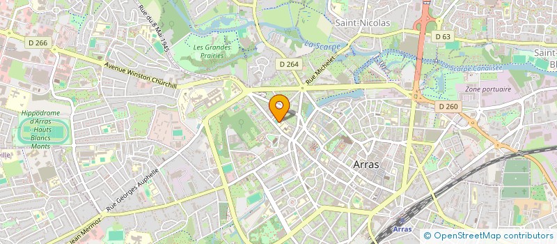 localisation de l'entreprise ASS GESTION IMMEUBLES ETAB CATHOLIQUE à ARRAS