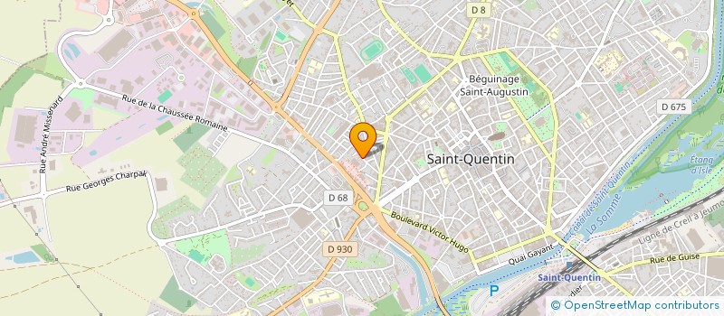 localisation de l'entreprise ASS GESTION INDEMNITES ELUS COMMUNISTES à SAINT-QUENTIN