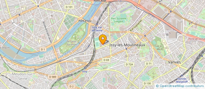localisation de l'entreprise ASS GESTION INSTAL SPORTIVES VILLE ISSY à ISSY-LES-MOULINEAUX