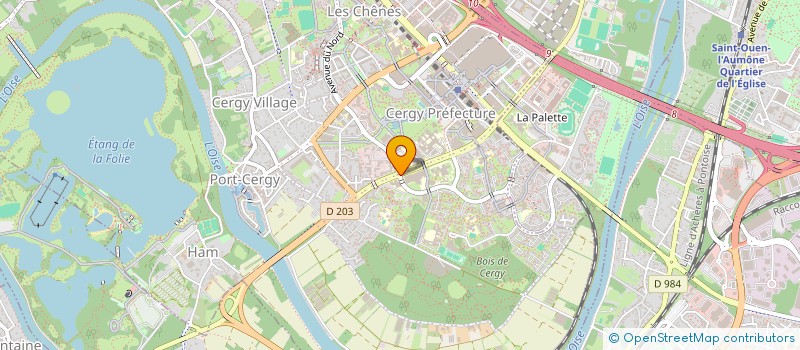 localisation de l'entreprise ASS GESTION INSTI LIBRE EDUCA PHYSI SUPE à CERGY