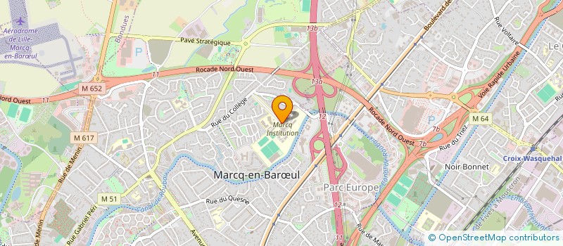 localisation de l'entreprise ASS GESTION INSTITUTION LIBRE DE MARCQ à MARCQ-EN-BARŒUL