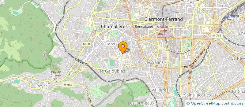 localisation de l'entreprise ASS GESTION INTER ATELIERS DES ROCHES à CHAMALIERES