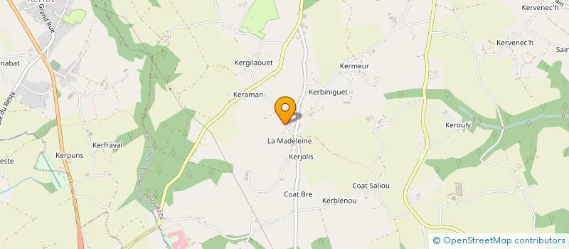 localisation de l'entreprise ASS GESTION L'ARTIMON A LA MADELEINE  PLOUEZEC