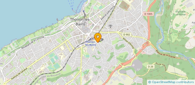 localisation de l'entreprise ASS GESTION LYCEE RURAL LES 3 VALLEES à THONON-LES-BAINS