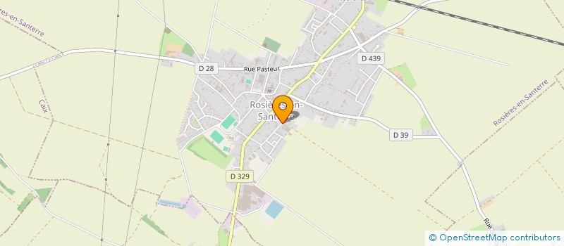 localisation de l'entreprise ASS GESTION MAISON ACCUEIL RURALE P.A  ROSIERES-EN-SANTERRE