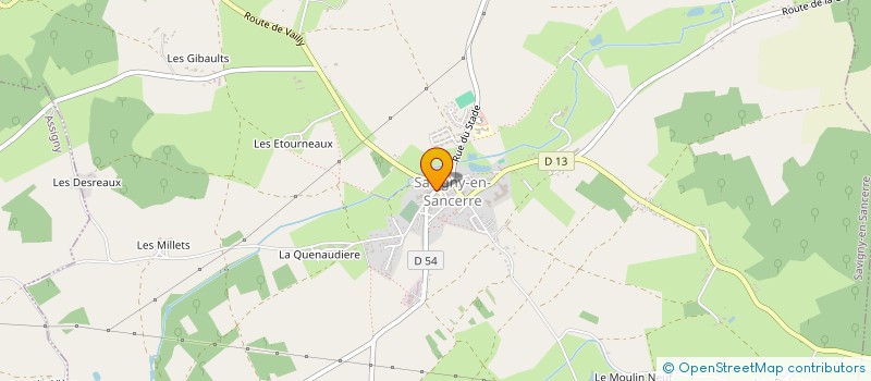 localisation de l'entreprise ASS GESTION MAISON ACCUEIL RURALE PERSONNES AGEES COMMUNAUTE COMMUNES HTAUT BERRY VAL DE LOIRE à SAVIGNY-EN-SANCERRE