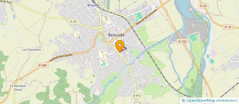 localisation de l'entreprise ASS GESTION MAISON DU SAUMON à BRIOUDE