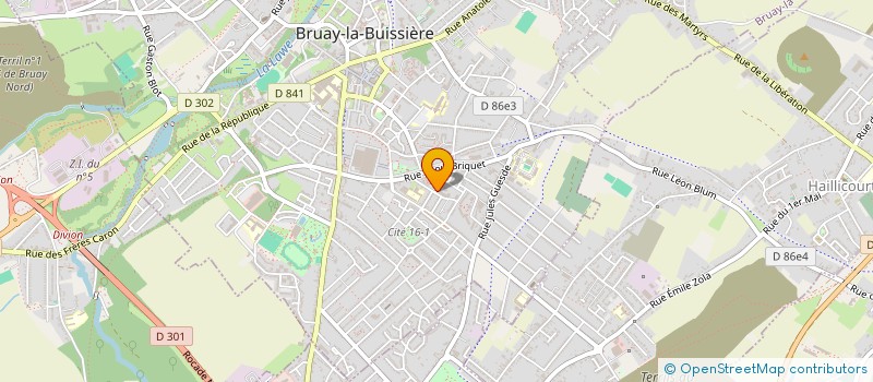 localisation de l'entreprise ASS GESTION MAPAD DE BRUAY LA BUISSIERE  BRUAY-LA-BUISSIERE