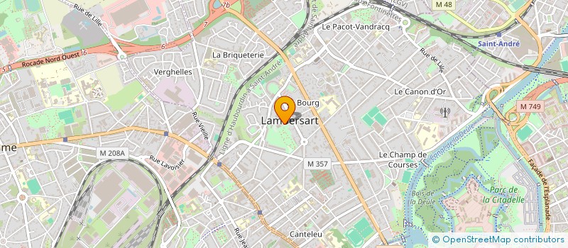 localisation de l'entreprise ASS GESTION OEUV SANIT SOCIALES à LAMBERSART