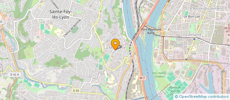 localisation de l'entreprise ASS GESTION OEUVRES CULTURELLES & EDUCAT à LA MULATIERE
