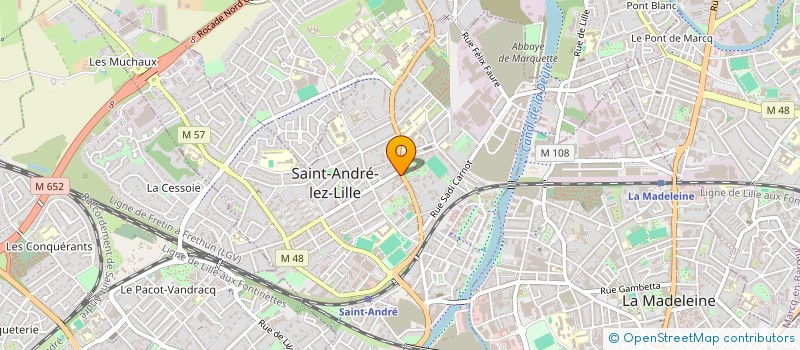 localisation de l'entreprise ASS GESTION OEUVRES SANIT SOCIAL ANDRESI à SAINT-ANDRE-LEZ-LILLE