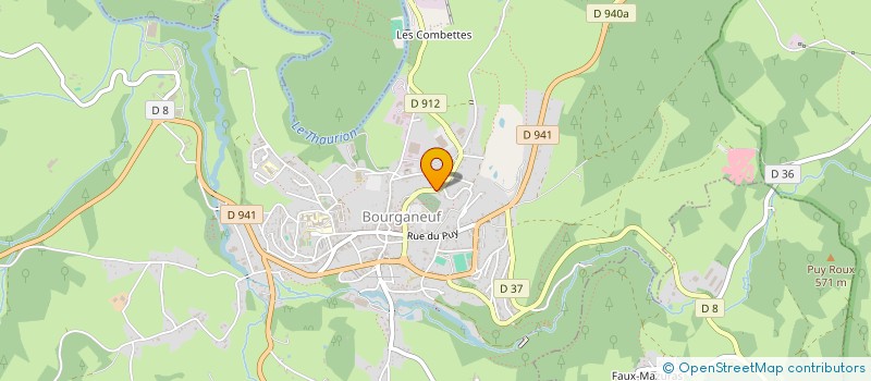 localisation de l'entreprise ASS GESTION ORGANISA RENCONT ET ANIMATIO à BOURGANEUF