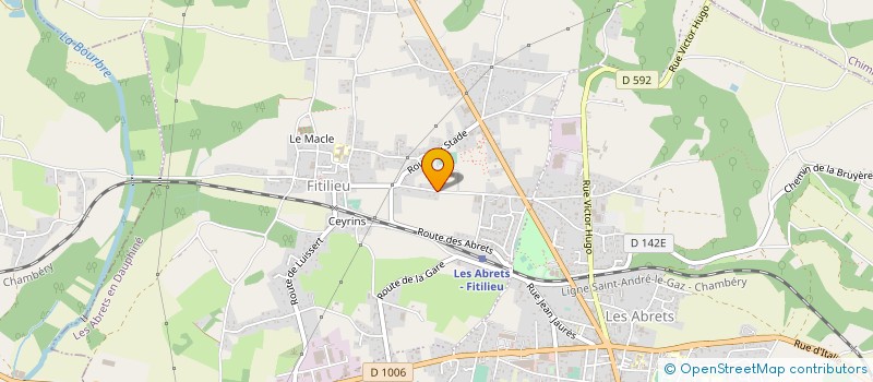 localisation de l'entreprise ASS GESTION PROMOTION CPEF GRENOBLE  LES ABRETS-EN-DAUPHINE