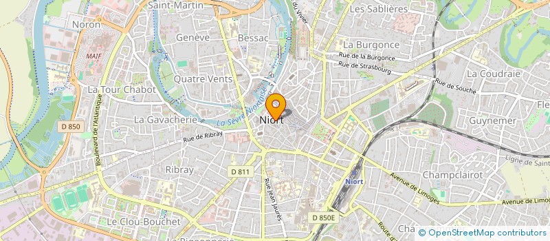 localisation de l'entreprise ASS GESTION PROMOTION ESPACE CHANTEMERLE à NIORT