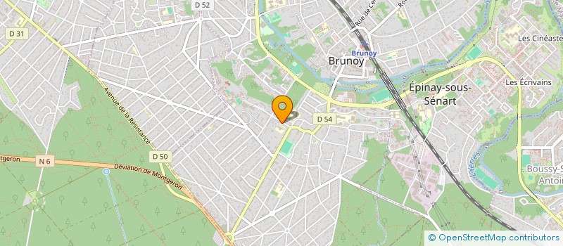 localisation de l'entreprise ASS GESTION RES PERSONNES 3E AGE GODEAUX à BRUNOY