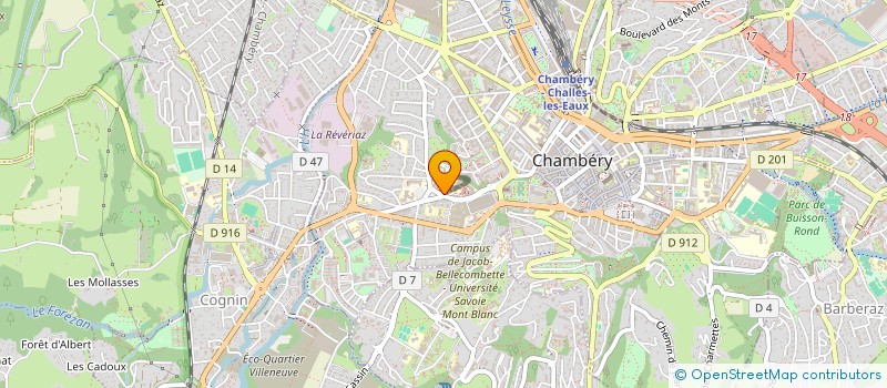 localisation de l'entreprise ASS GESTION RESEAU DEP.ALCOOLOGIE SAVOIE  CHAMBERY