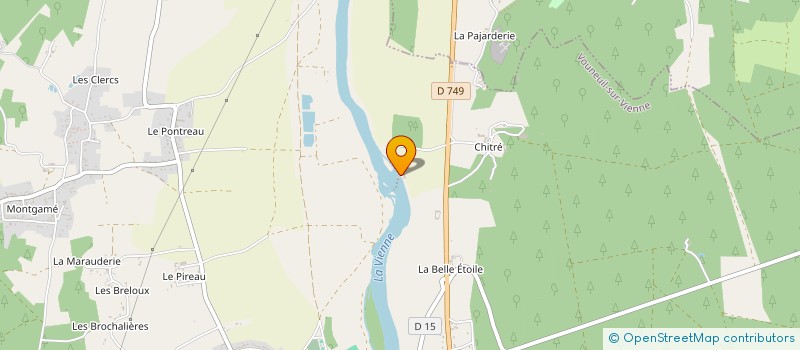 localisation de l'entreprise ASS GESTION RESERVE NATURELLE DU PINAIL à VOUNEUIL-SUR-VIENNE